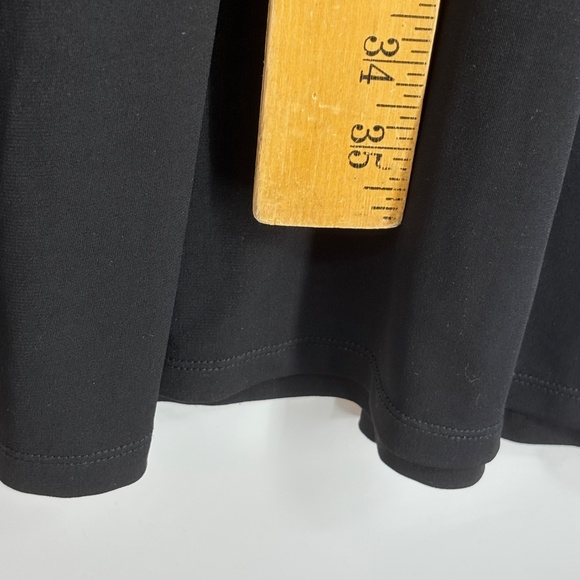 Expo New York Womens Size 10 Strapless Dress Black Pleated Top Vintage Poly Span - Picture 9 of 9